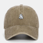Classic Ghost Embroidered Washed Baseball Cap