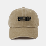 American Freedom Print Washed Baseball Cap