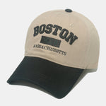 Retro Boston Embroidered Baseball Cap