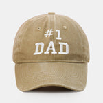 Dad Embroidered Washed Cotton Baseball Cap