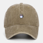 Coffee Embroidery Casual Adjustable Baseball Cap