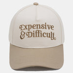 Expensive & Difficult Embroidery Baseball Cap