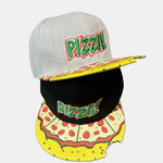 Take A Bite Of Pizza Shape Slogan Embroidery Baseball Cap