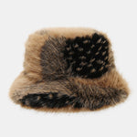 Stylish Fluffy Faux Fur Warm Bucket Hat