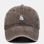 Classic Ghost Embroidered Washed Baseball Cap