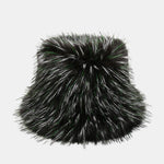 Faux Fox Fur Thickened Fur Plush Bucket Hat