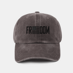 American Freedom Print Washed Baseball Cap