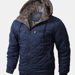 Faux Fur Lined Hooded Quilted Coat