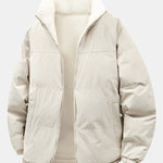Reversible Teddy Puffer Coat