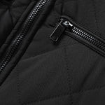 Faux Fur Lined Hooded Quilted Coat