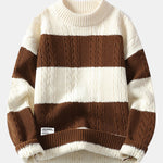 Striped Twist Jacquard Sweater