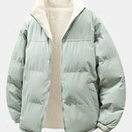 Reversible Teddy Puffer Coat