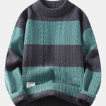 Striped Twist Jacquard Sweater