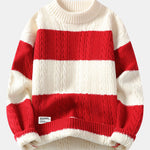 Striped Twist Jacquard Sweater
