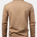 Long Sleeve Stripe Polo Shirt