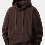 Corduroy Hoodie With Kangaroo Pocket & Corduroy Jogger Pants