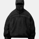 Oversized Techwear Hoodie With Full Mask Hood