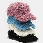Solid Color Autumn And Winter Plush Fashion Baseball Cap Thick Warm Simple