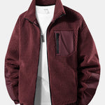 Teddy Fleece Zipper Pocket Jacket