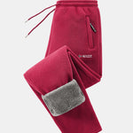 Teddy Lined Straight Leg Polar Fleece Pants