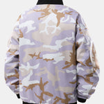 Teddy Lined Camouflage Zip Up Jacket