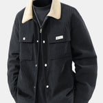 Teddy Lined Corduroy Button Up Jacket