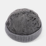Split Retro Knitted Warm Hat