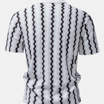 Plaid Jacquard Button Up Shirt & Straight Leg Linen Pants