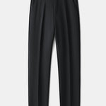 Warm Fleece-Lined Slim Fit Tapered Trousers