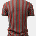 Retro Geometric Knit Shirt