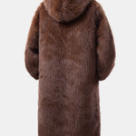 Faux Fur Hooded Overcoat