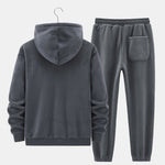 Fleece-Lined Zip Up Hoodie & Jogger Pants