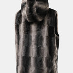 Faux Fur Zip-Up Hooded Vest