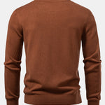Stripe Mock Neck Sweater