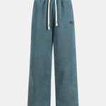 Teddy Fleece Lined Straight Leg Corduroy Pants