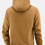 Teddy Lined Zipper Pocket Hoodie