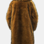 Faux Fur Shawl Collar Overcoat
