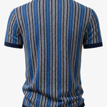Retro Geometric Knit Shirt