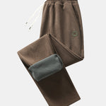 3 Pieces Teddy Fleece Lined Straight Leg Corduroy Pants