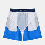 3 Pieces Contrast Waistband Swim Shorts