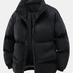 Suede Puffer Coat