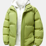 2 In 1 Contrast Hooded Puffer Coat