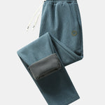Teddy Fleece Lined Straight Leg Corduroy Pants