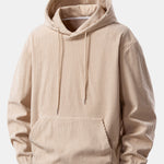 3 Pieces Corduroy Hoodie With Kangaroo Pocket