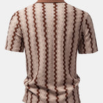 Plaid Jacquard Button Up Shirt
