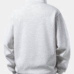 Relax Fit Men Print Quarter Zip Sweatshirt