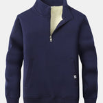 Teddy Lined Quarter Zip Sweatshirt