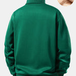 Teddy Fleece Lined Turtle Neck Sweatshirt