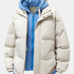 2 In 1 Contrast Hooded Puffer Coat