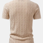 Twisted Jacquard Knit Shirt & Slim Fit Tapered Trousers